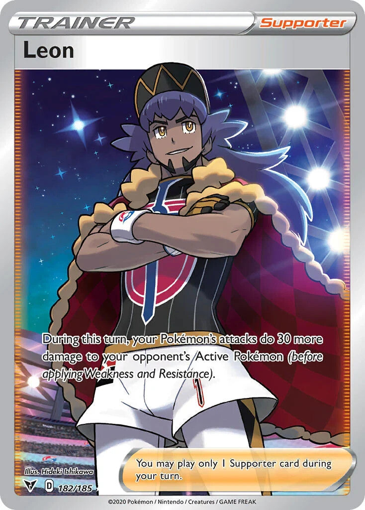 Leon (Full Art) - 182/185 Ultra Rare Card - NM