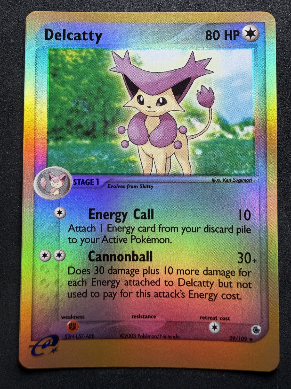 Delcatty 29/109 EX Ruby and Sapphire Reverse Holo Pokemon TCG - NM