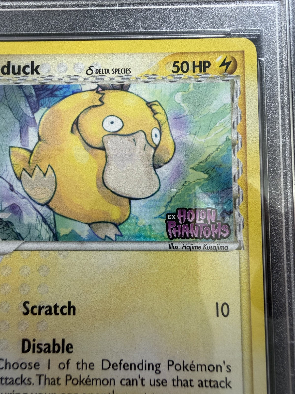 Psyduck 81/110 EX Holon Phantoms Reverse Holo 2006 Pokemon Card - (79 POP) - PSA 9