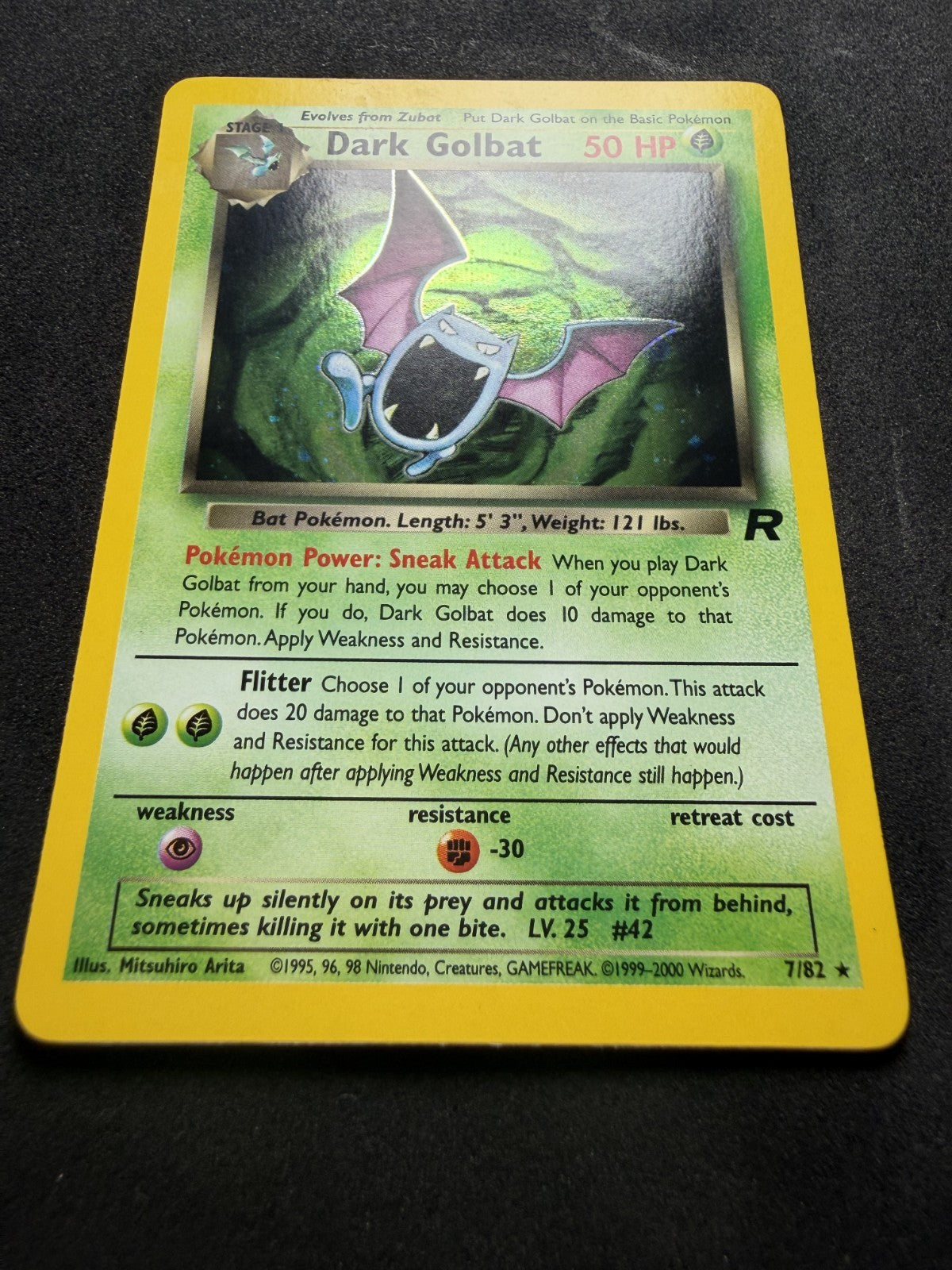 Pokemon TCG: Dark Golbat #7 Pokemon Team Rocket - NM