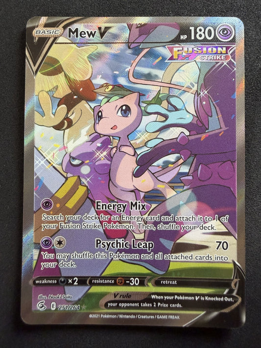 Mew V - 251/264 - Alternate Art - Fusion Strike - Pokemon Card - NM