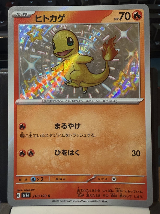 Charmander #210 Pokemon Japanese Shiny Treasure ex - Mint