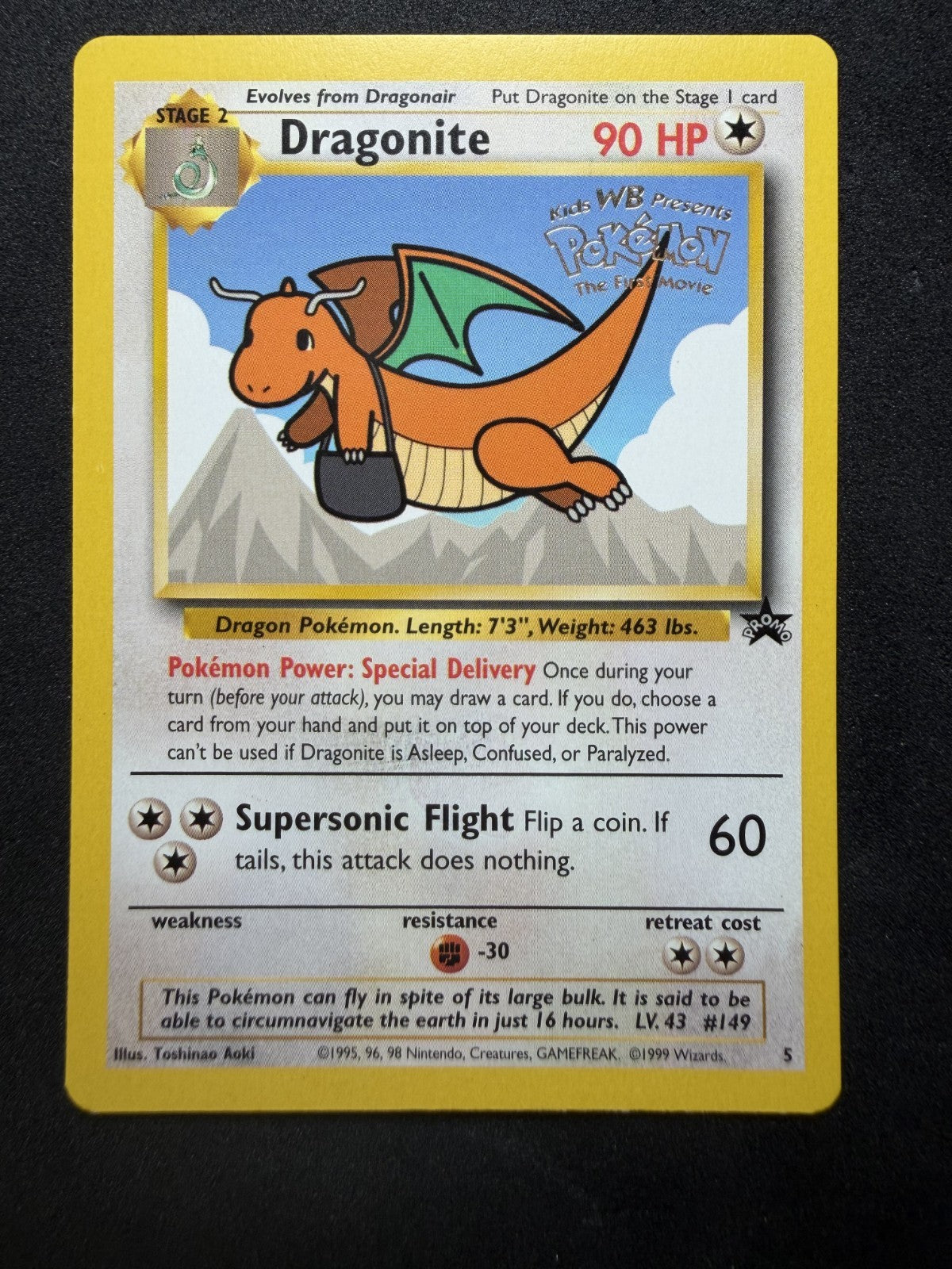 Pokemon TCG: Dragonite #5 Pokemon Promo - NM