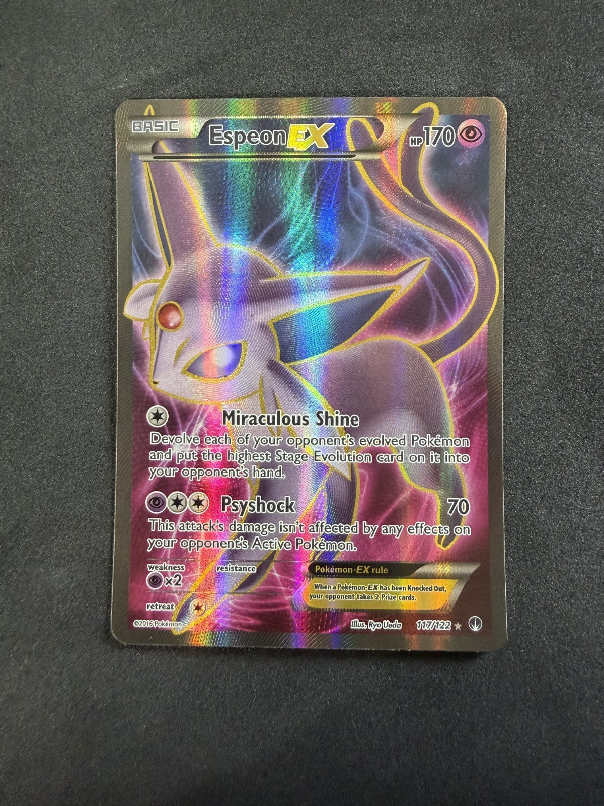 Espeon EX - 117/122 - Full Art - Breakpoint - NM