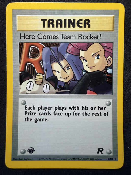 Here Comes Team Rocket! 71/82 Rare Team Rocket 1st Edition - NM