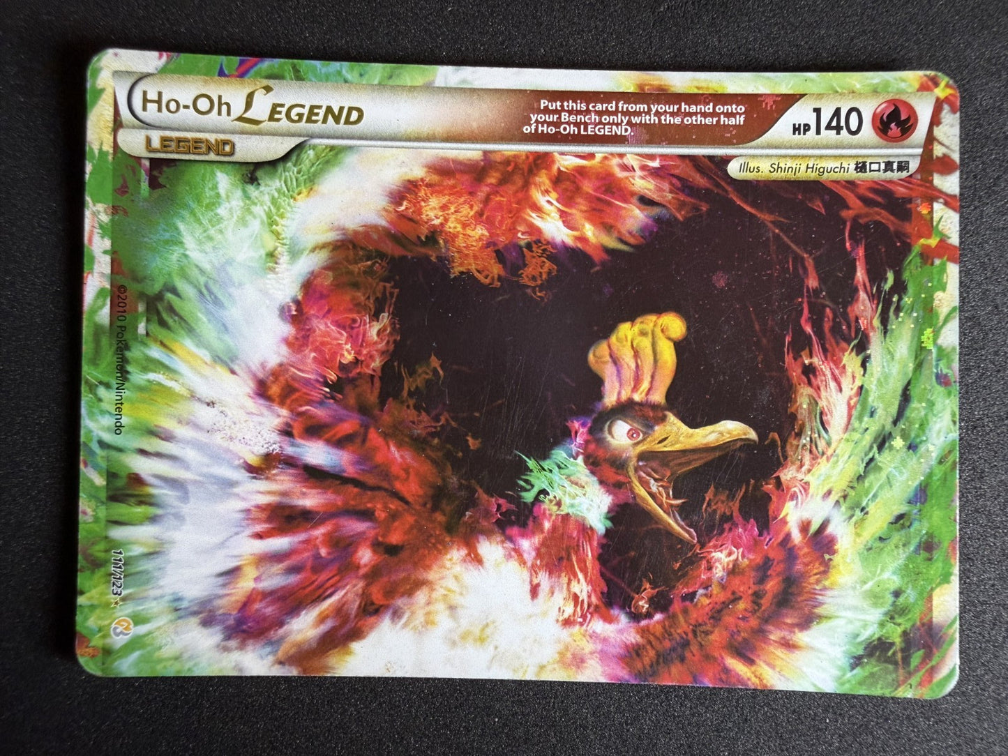 Pokemon Ho-Oh Legend (Top) 111/123 Heartgold & Soulsilver Holo - MP