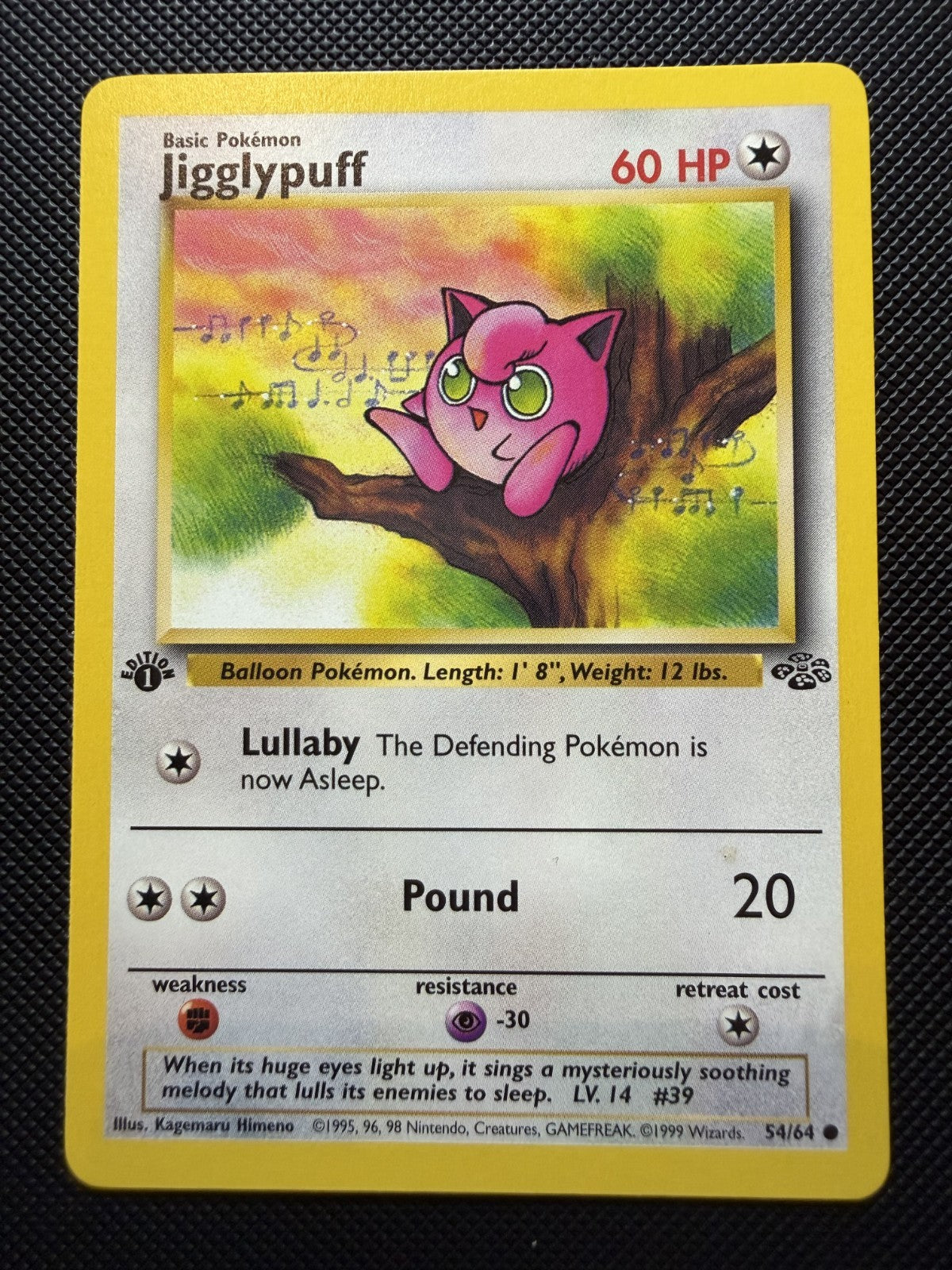 Jigglypuff 54/64 - Jungle 1st Edition - NM