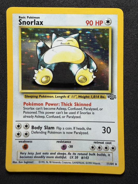 Pokémon TCG Snorlax Jungle 11/64 Holo Unlimited Holo - LP