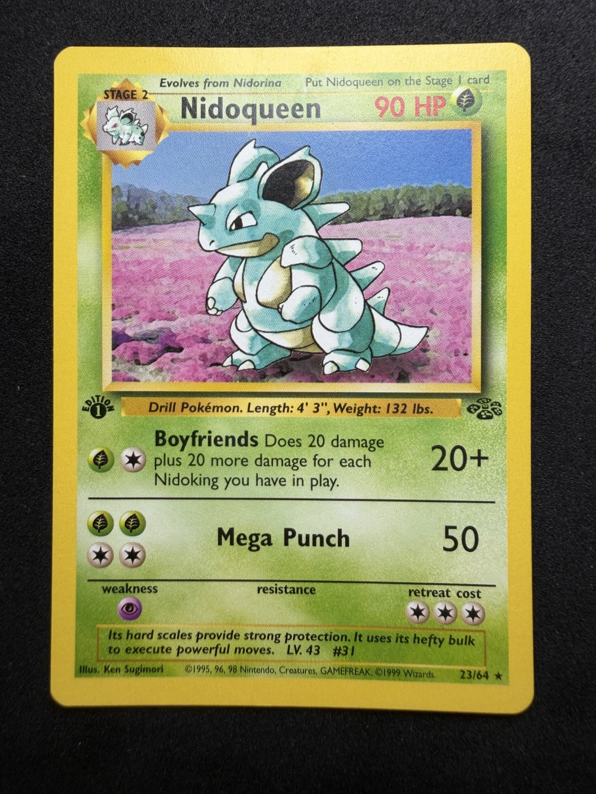 Pokemon TCG: Nidoqueen [1st Edition] #23 Pokemon Jungle - LP