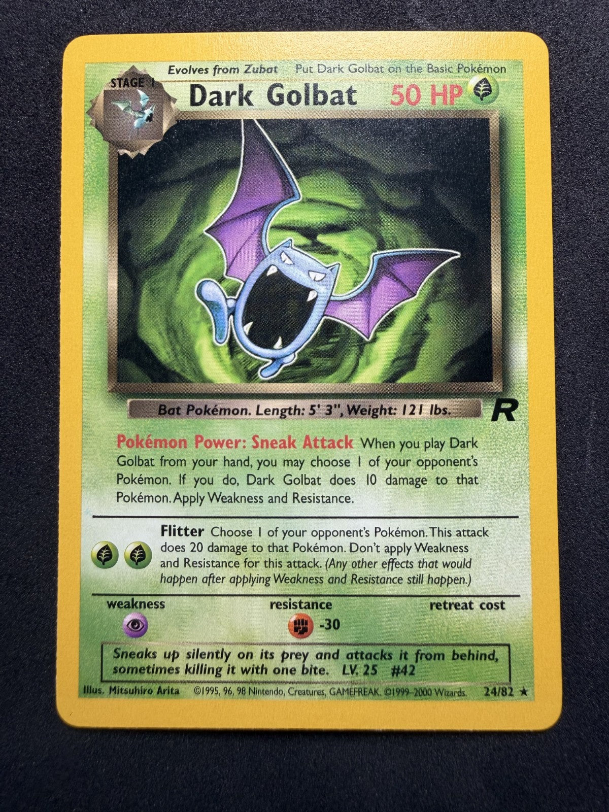 Pokemon TCG: Dark Golbat #24 Pokemon Team Rocket - NM