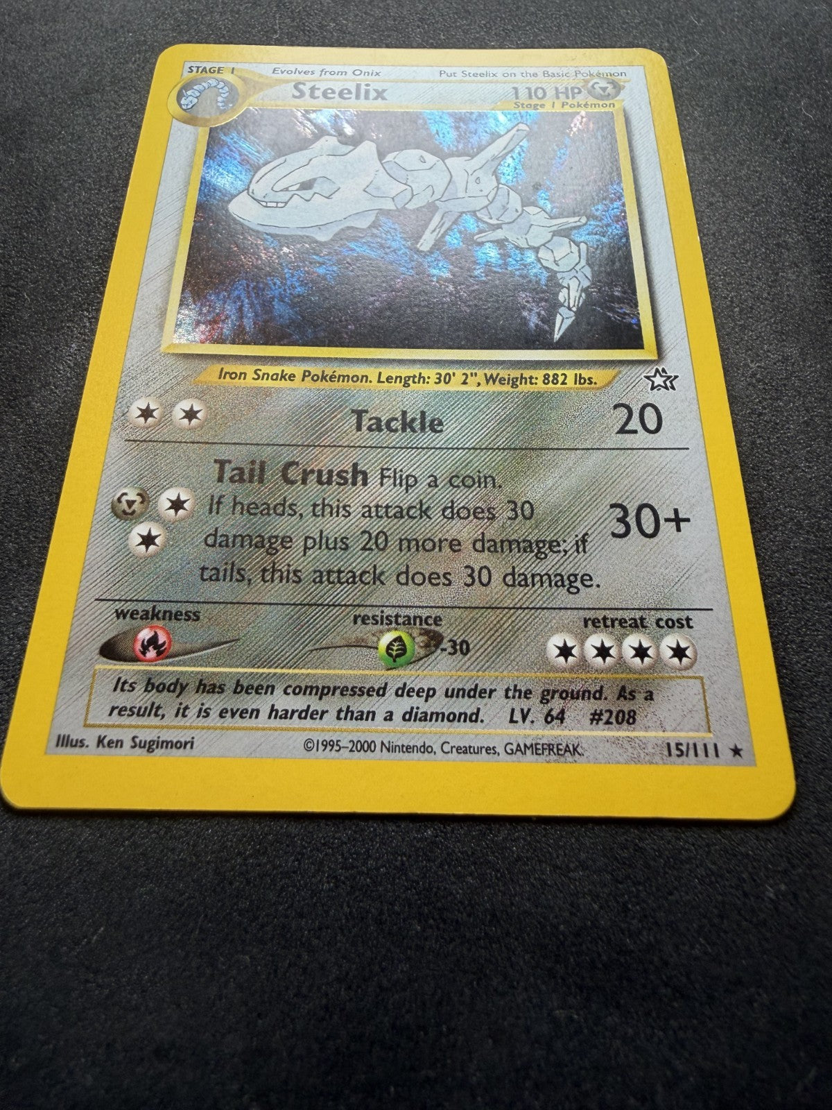 Steelix 15/111 Holo Neo Genesis - Pokemon Card - LP