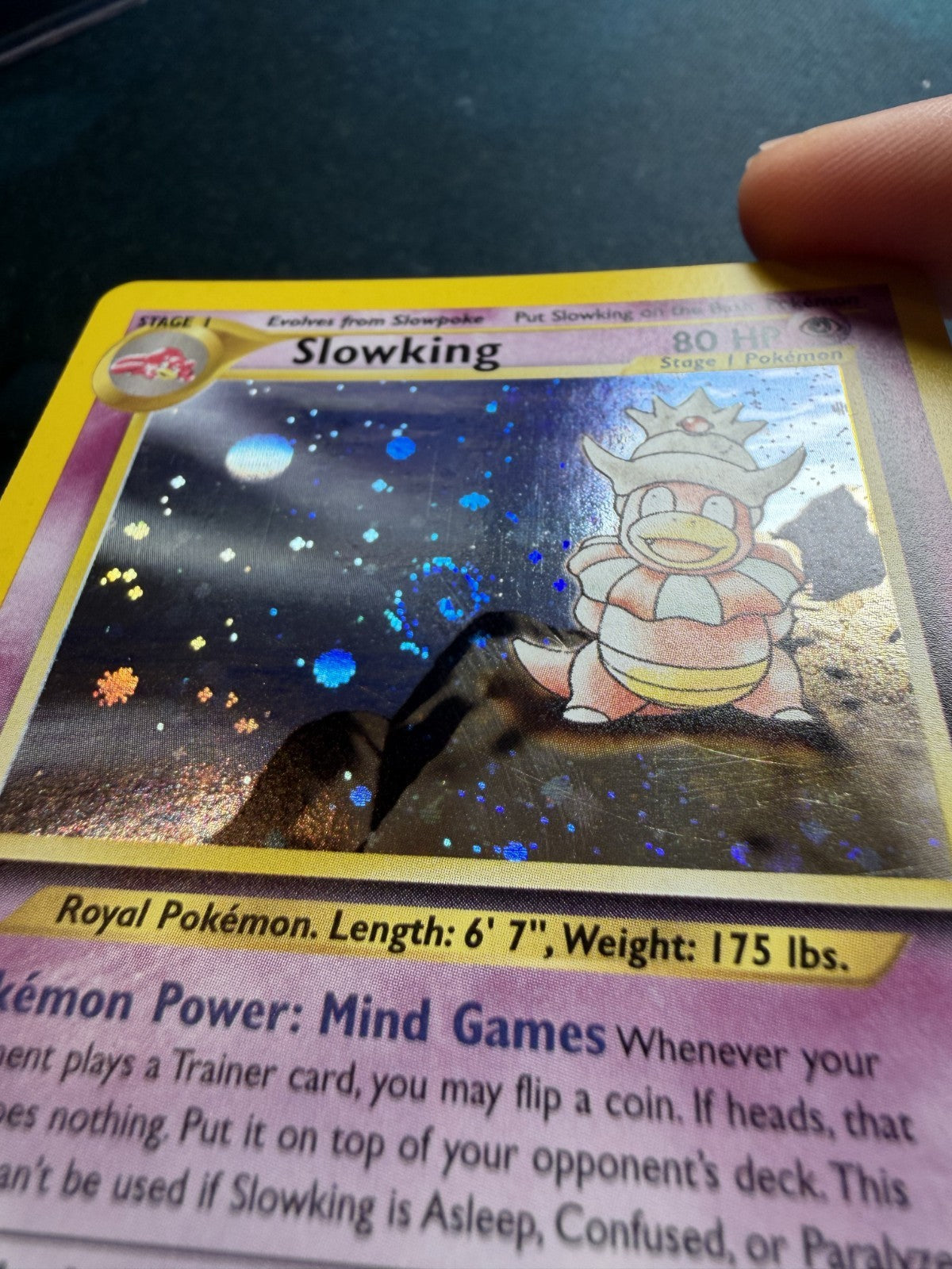 Slowking 14/111 Neo Genesis Holo Rare Pokémon - & SWIRRLLL - NM