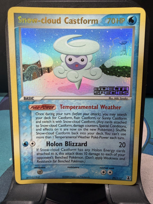 Snow-cloud Castform [Reverse Holo] #29 Pokemon Delta Species - LP