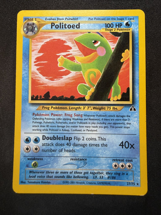 Politoed Neo Discovery 27/75 Non Holo - LP