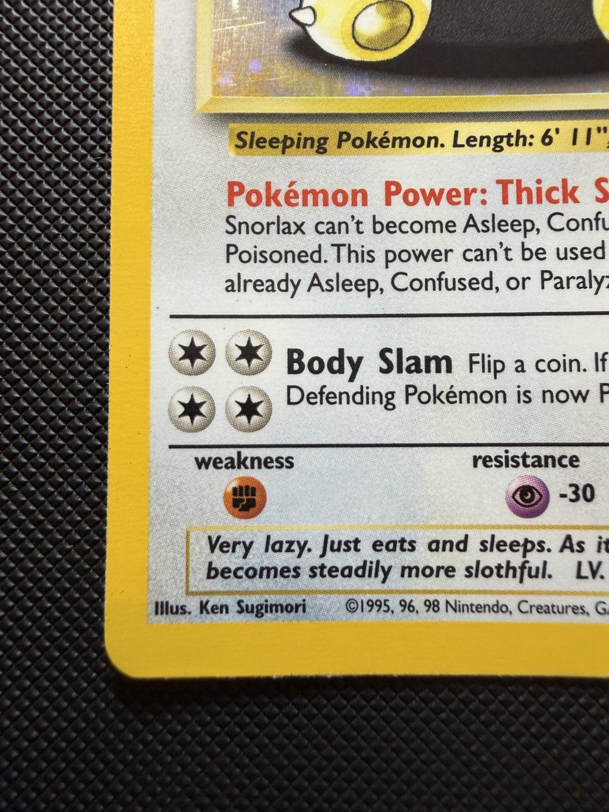 Pokémon TCG Snorlax Jungle 11/64 Holo Unlimited Holo - NM