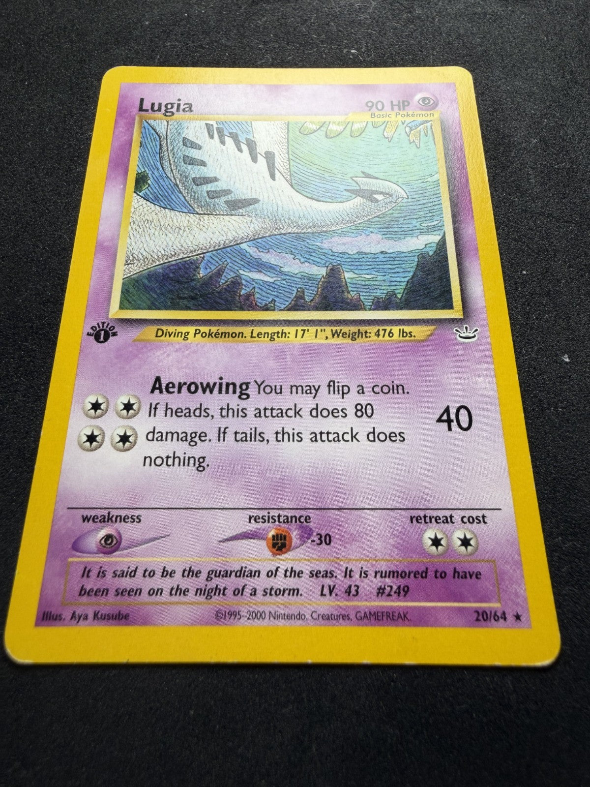 Pokemon TCG: Lugia [1st Edition] #20 Pokemon Neo Revelation Non Holo - LP