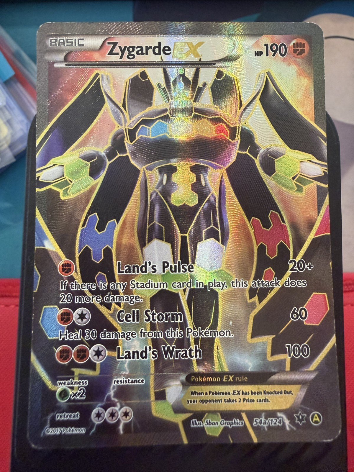 Zygarde EX #54a Pokemon Fates Collide - / - LP