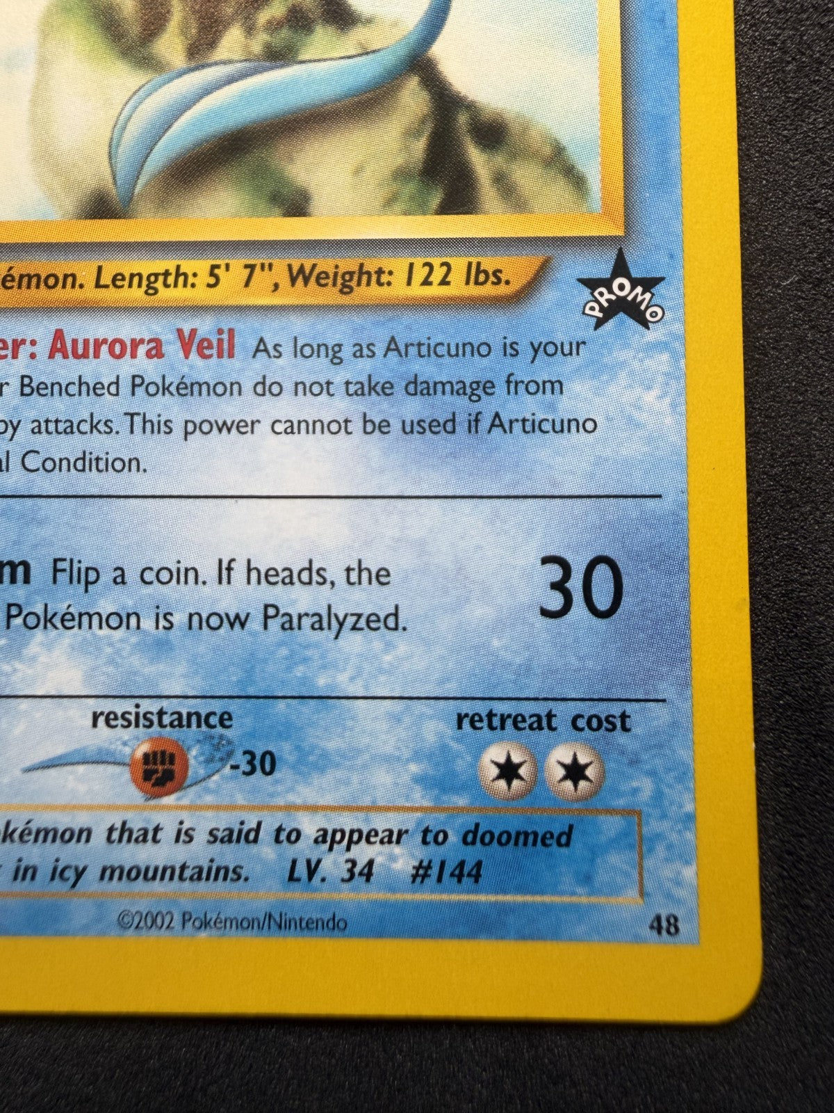 Pokemon TCG WOTC Black Star Promo - Articuno 48 Promo - NM