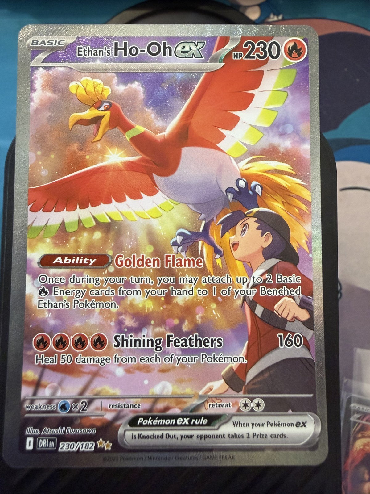 Ethan's Ho-Oh EX 230/182 Destined Rivals SIR - Mint