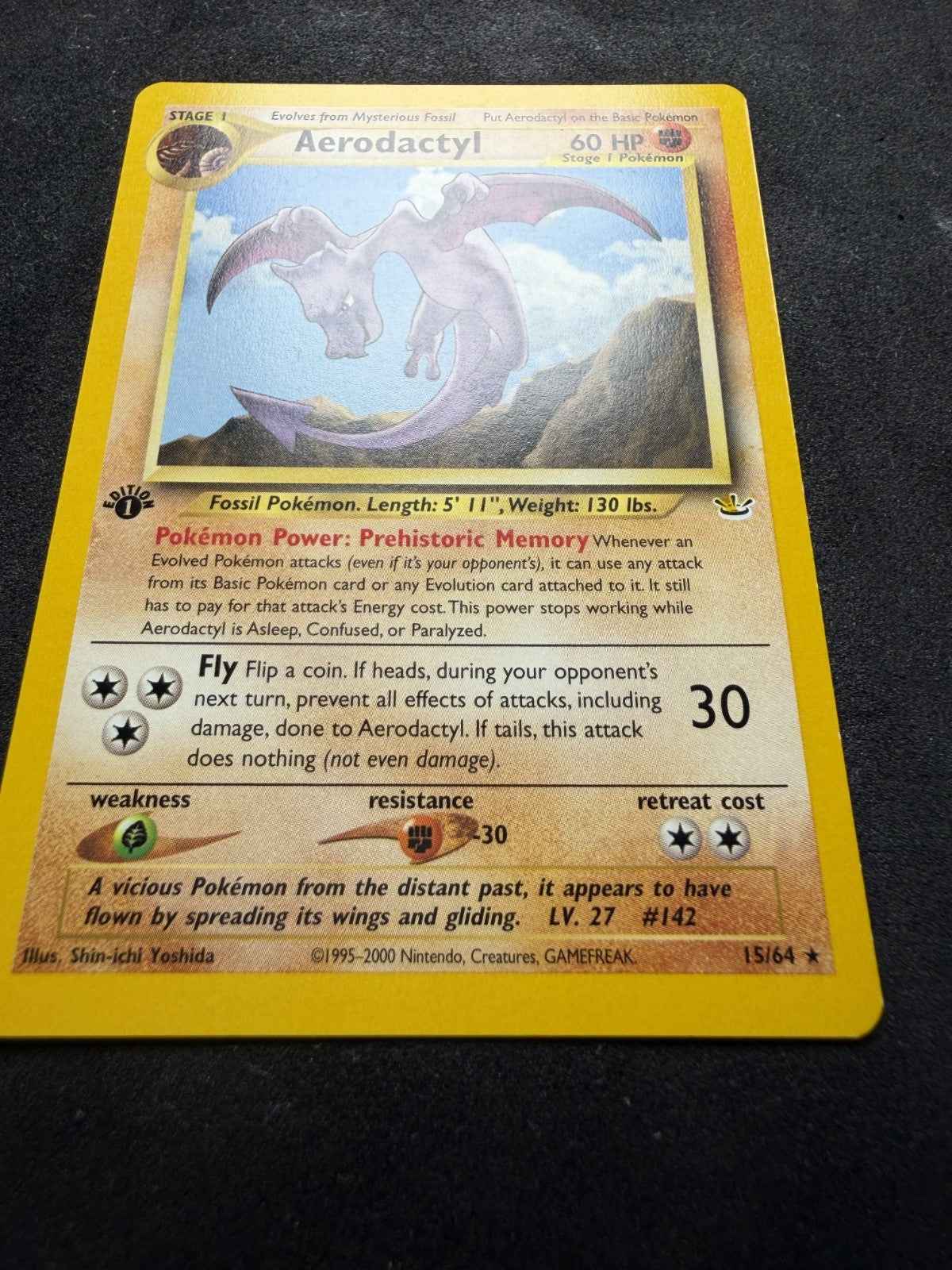 Pokemon TCG: Aerodactyl [1st Edition] #15 Pokemon Neo Revelation Non Holo - NM