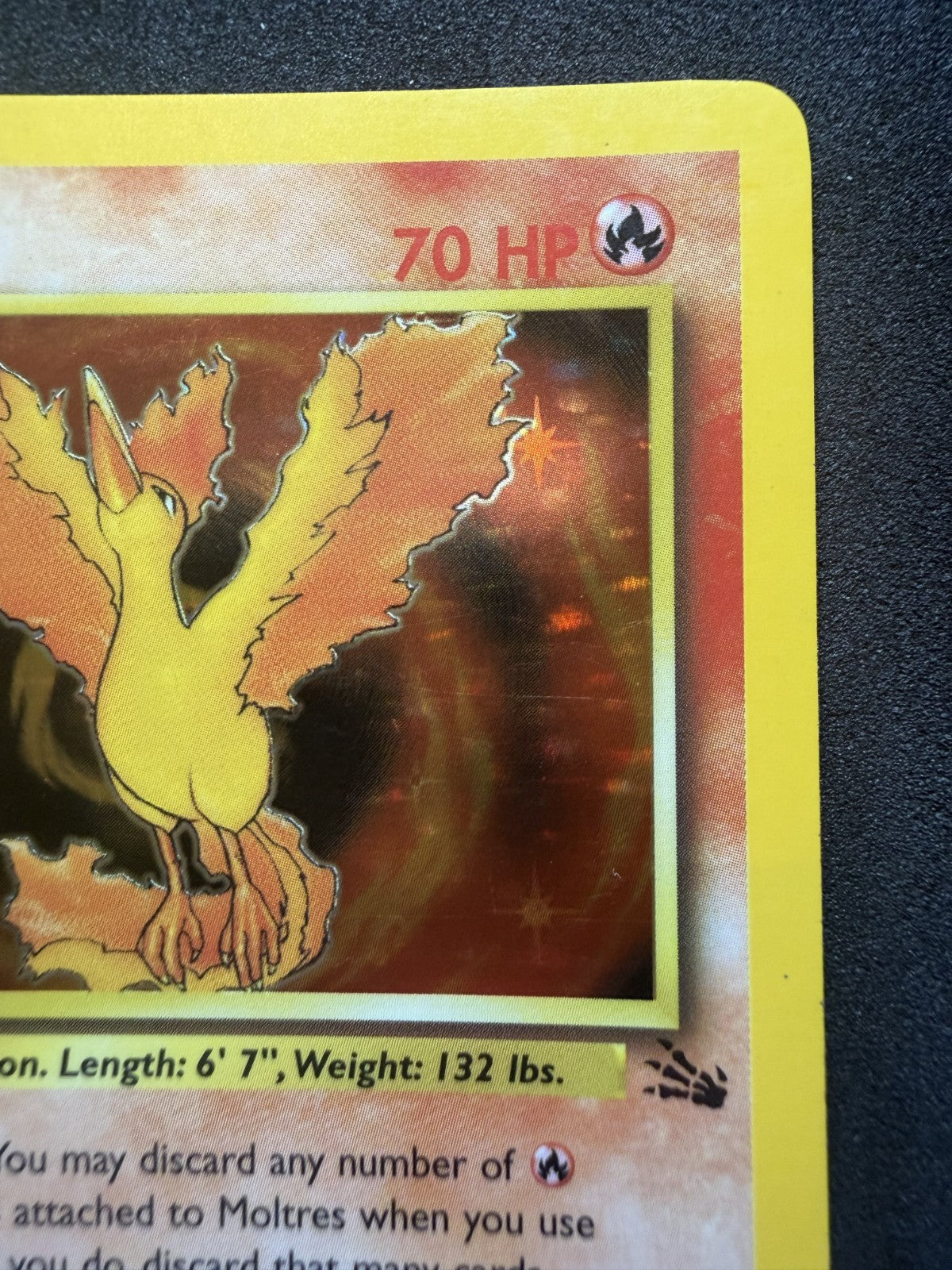 Pokemon: Moltres 12/62 - 1st Edition Fossil - Holo Rare - LP