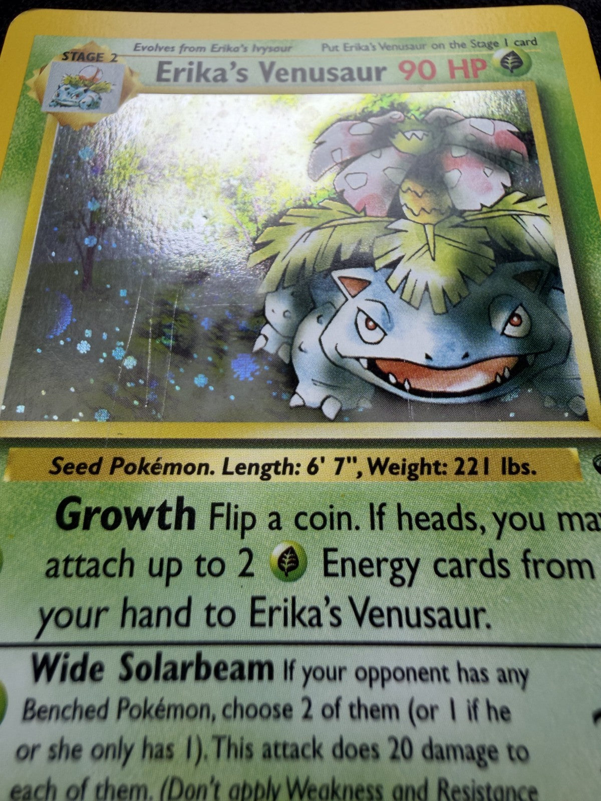 Pokemon TCG: Erikas Venusaur [1st Edition] #4 Pokemon Gym Challenge - LP & SWIRL