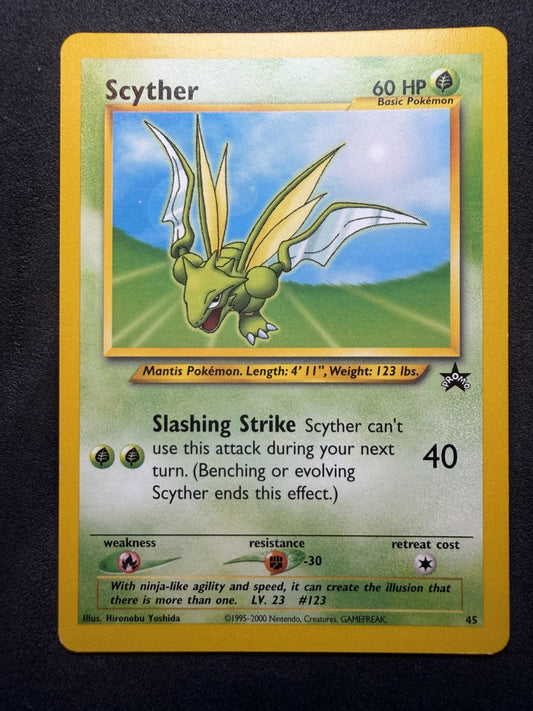 Scyther #45 WOTC Black Star Promo Wizards of The Coast Pokemon TCG - NM