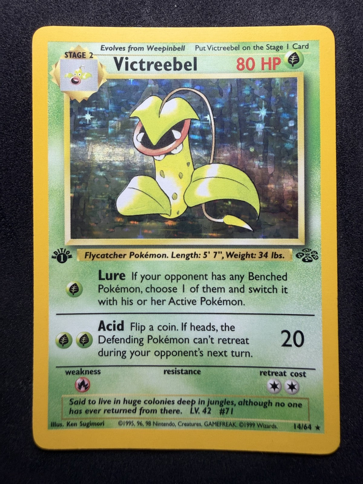 Pokemon TCG: Victreebel [1st Edition] #14 Pokemon Jungle - NM