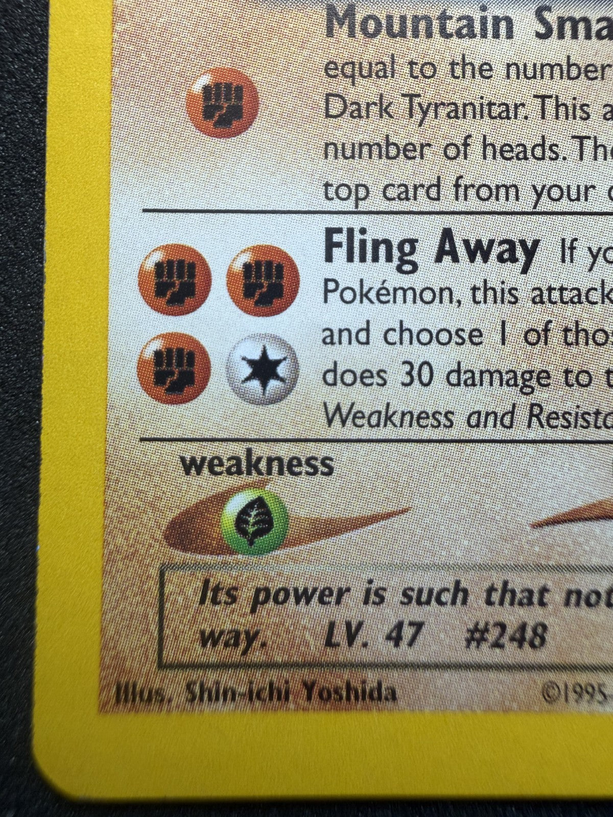 Pokemon Dark Tyranitar Neo Destiny Holo 1st Edition 11/105 - & SWIRL - LP