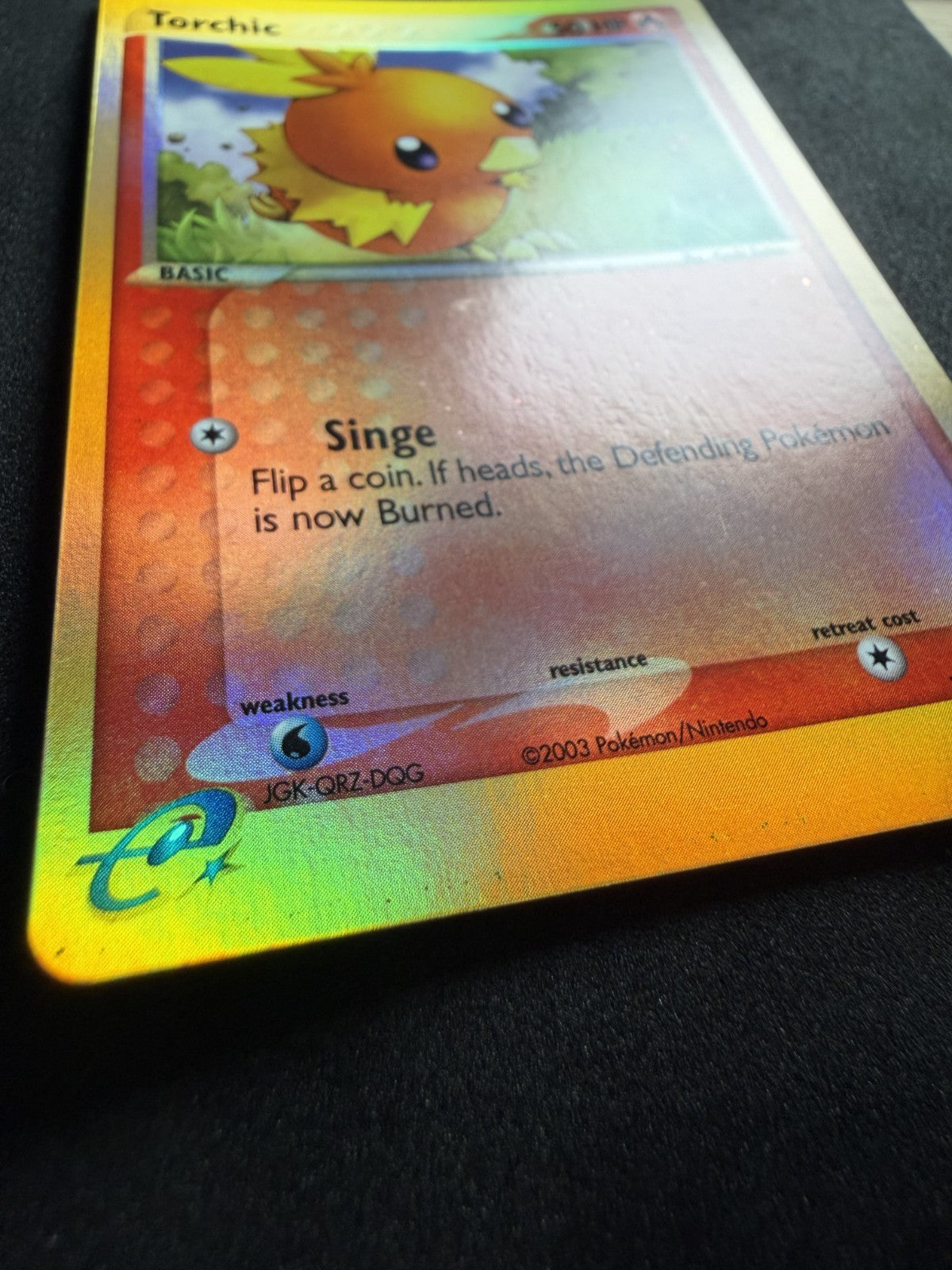 2003 Pokémon TCG Torchic EX Ruby and Sapphire 74/109 Reverse Holo - LP
