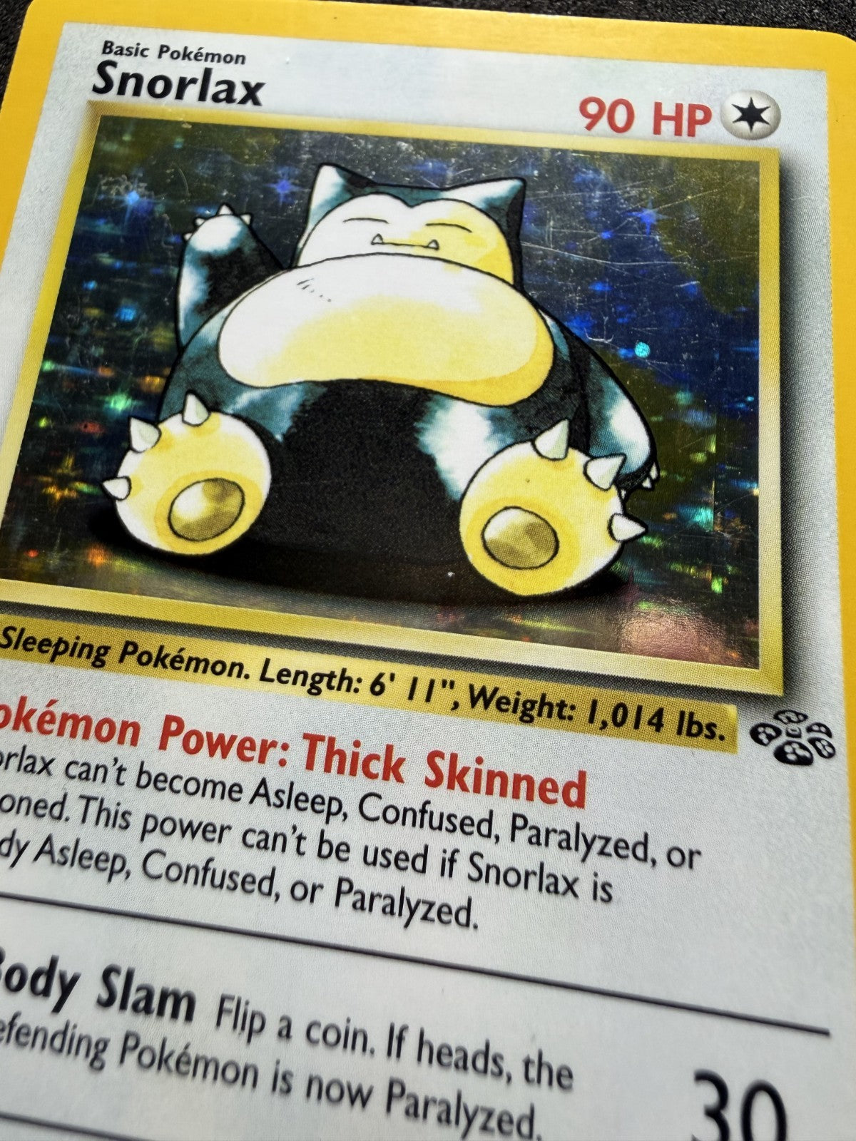 Pokémon TCG Snorlax Jungle 11/64 Holo Unlimited Holo - LP