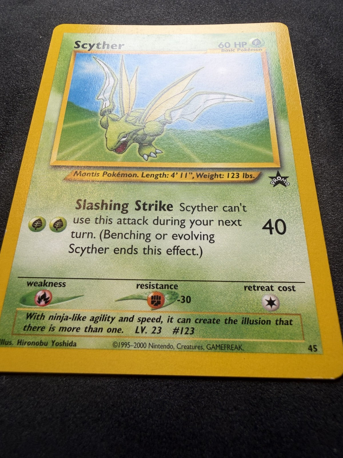 Scyther #45 WOTC Black Star Promo Wizards of The Coast Pokemon TCG - NM