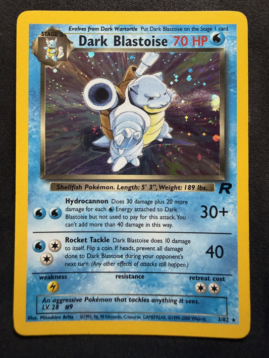 Dark Blastoise 3/82 | Team Rocket Unlimited | Pokemon Card - & SWIRL - LP