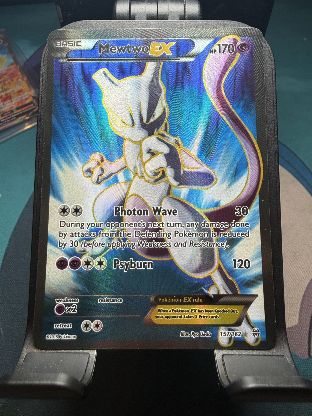 Mewtwo EX 157/162 Ultra Rare XY Breakthrough Pokemon Card - NM