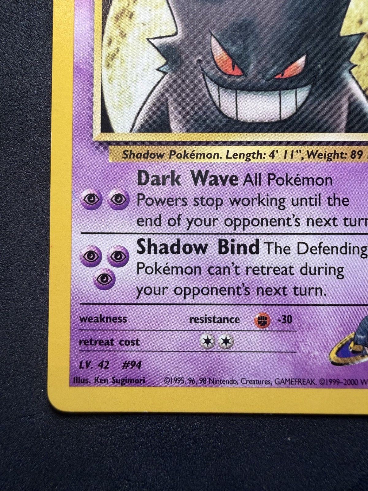 Pokémon TCG 2000 Gym Challenge Sabrina's Gengar Rare 29/132 - NM
