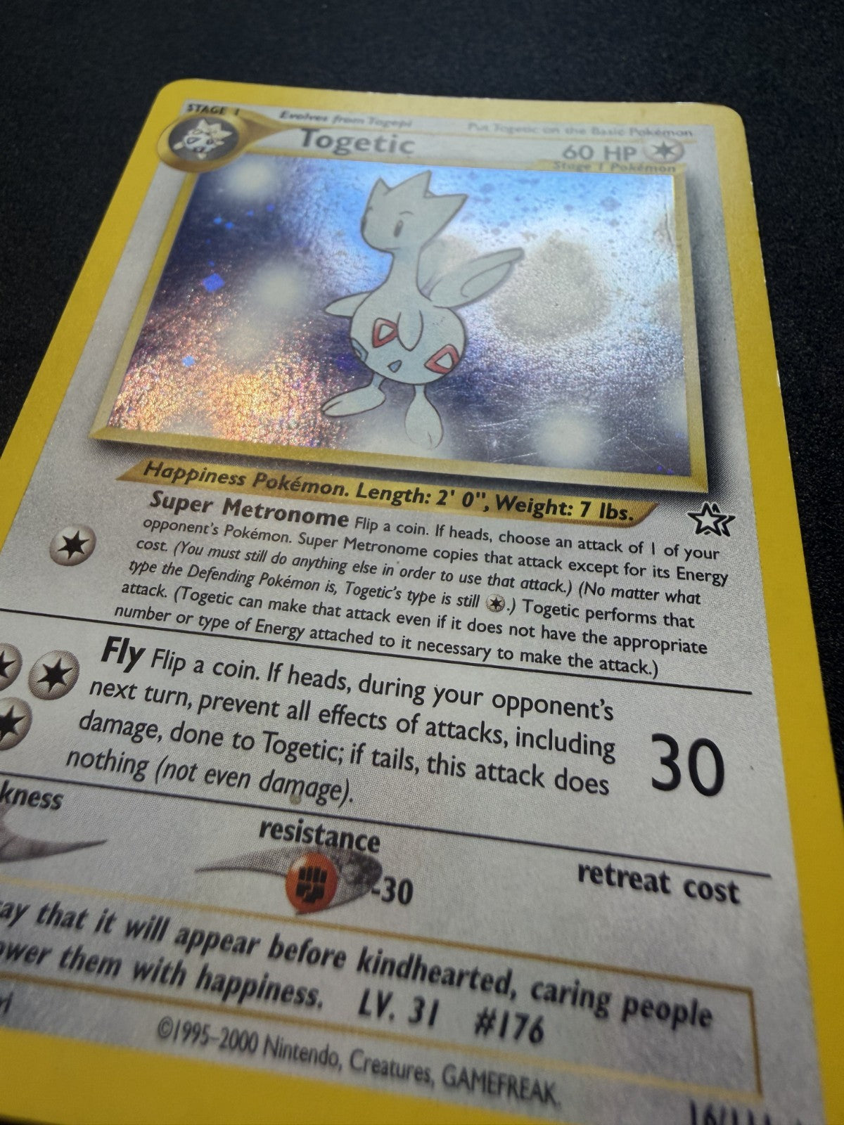 Pokémon TCG Togetic Neo Genesis 16/111 Holo Rare - & DOUBLE SWIRL - MP
