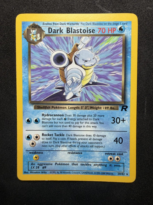 Pokemon TCG: Dark Blastoise #20 Pokemon Team Rocket - LP+/NM