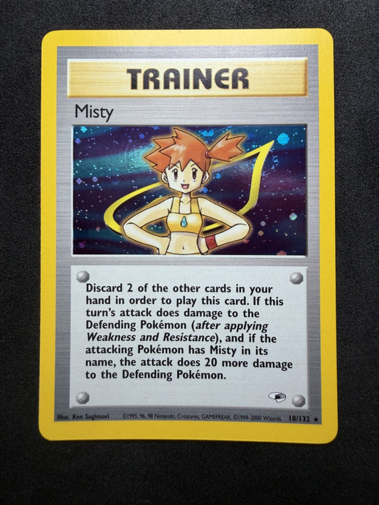 Pokemon TCG: Misty #18 Pokemon Gym Heroes 18/132 Holo - NM
