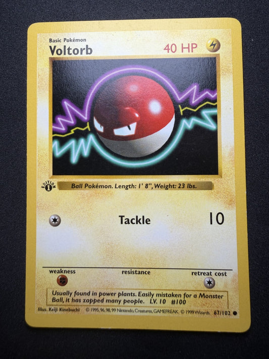 Pokemon TCG: Voltorb [1st Edition] #67 Shadowless - LP