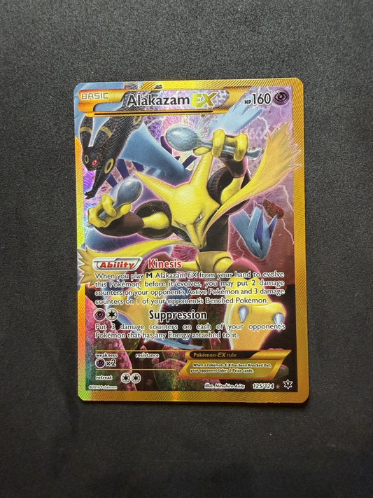 Pokémon TCG Alakazam-EX Fates Collide 125/124 Holo Secret Rare - NM