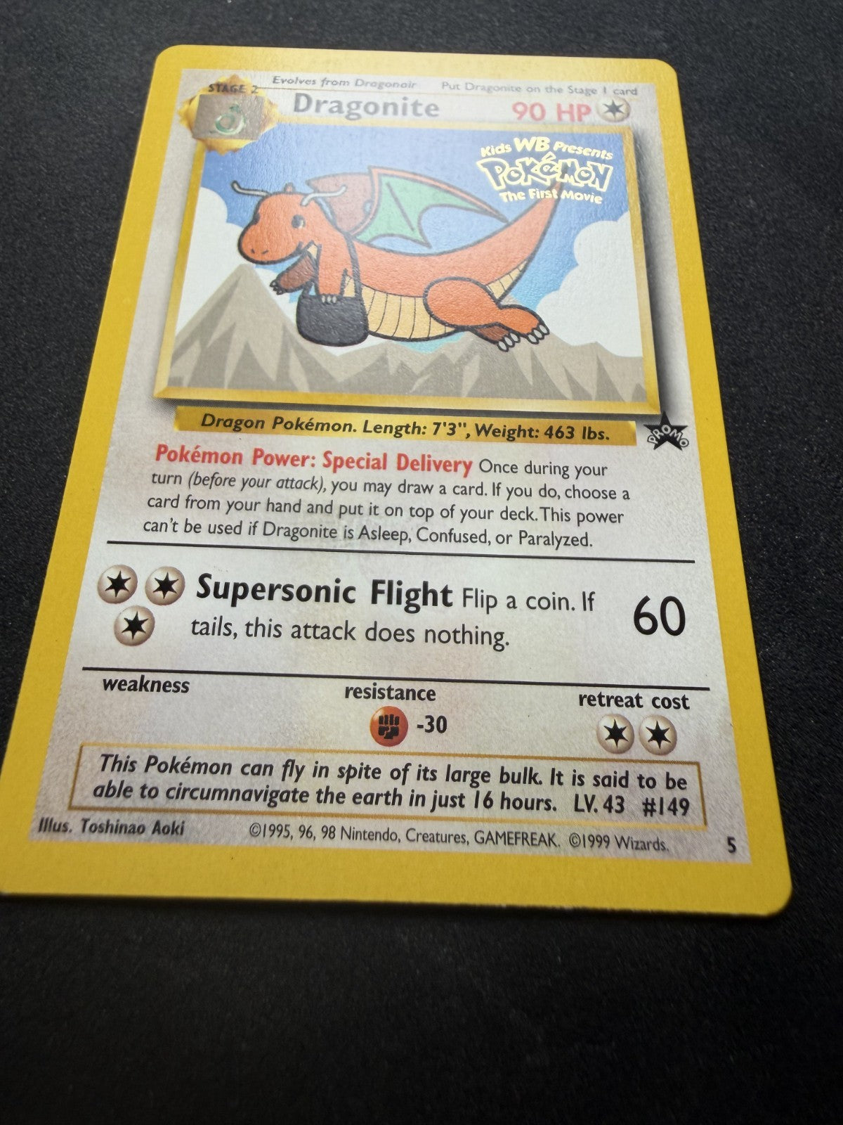 Pokemon TCG: Dragonite #5 Pokemon Promo - NM