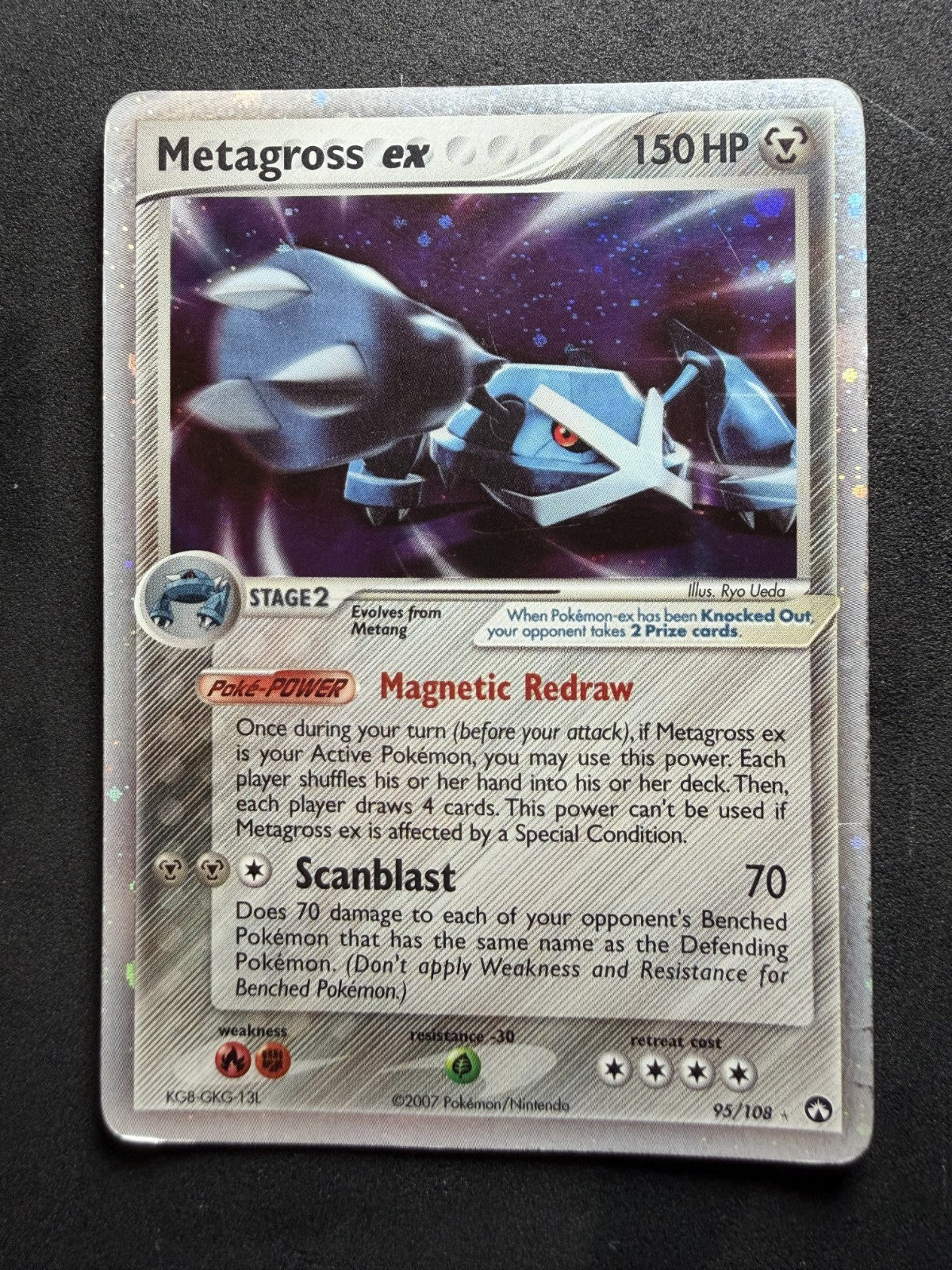 Metagross ex - 95/108 - Holo Rare - Power Keepers - Pokemon Card - MP