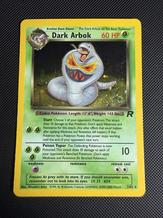 Dark Arbok 2/82 Team Rocket Unlimited Holo - LP+ & SWIRL