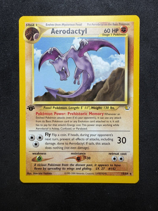Pokemon TCG: Aerodactyl [1st Edition] #15 Pokemon Neo Revelation Non Holo - NM