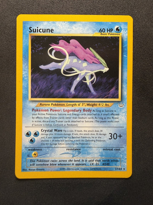Suicune • 27/64 • Rare • Neo Revelation • Vintage WOTC - NM