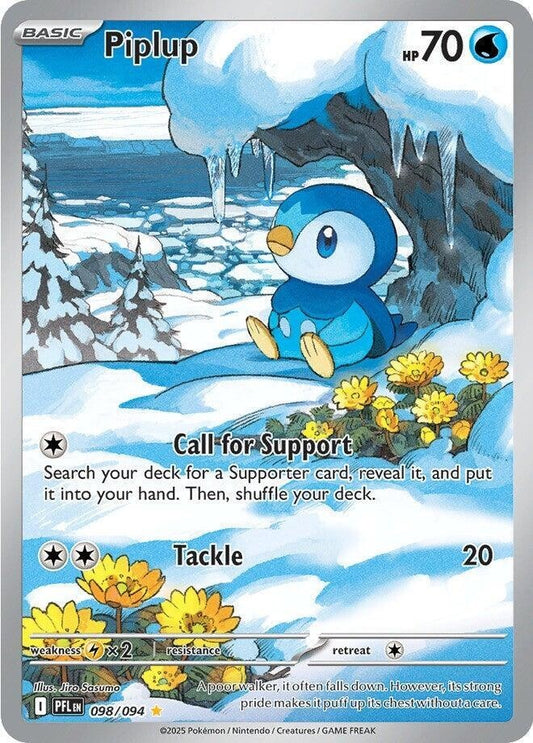 Piplup 098/094 Illustration Rare Phantasmal Flames - Mint