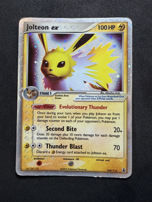 Jolteon ex RARE HOLO SWIRL VINTAGE 109/113 Delta Species POKÉMON - HP