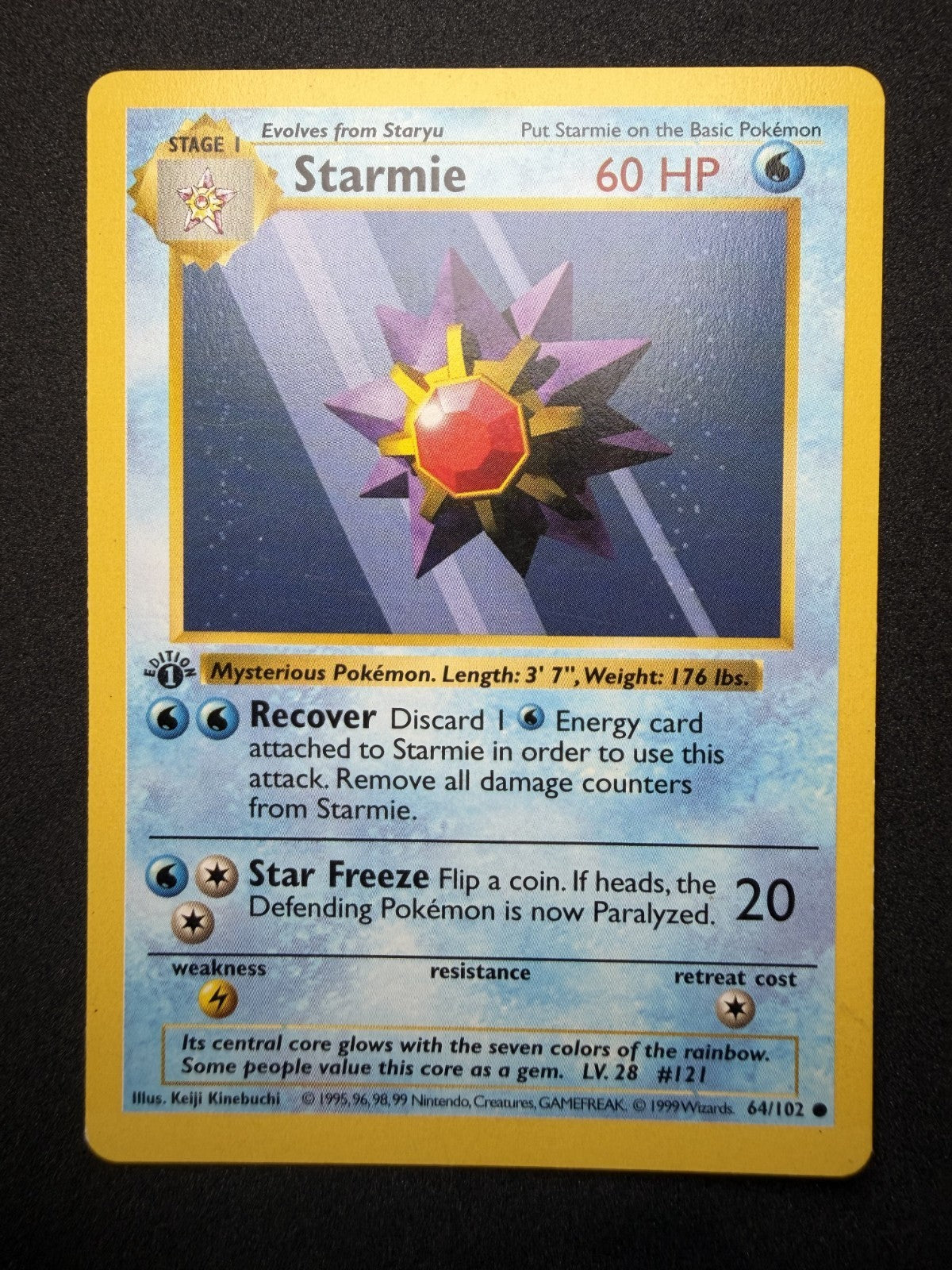 Pokemon TCG: Starmie [1st Edition] #64 Shadowless - NM