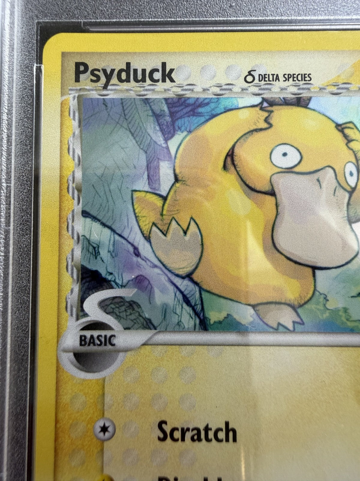Psyduck 81/110 EX Holon Phantoms Reverse Holo 2006 Pokemon Card - (79 POP) - PSA 9