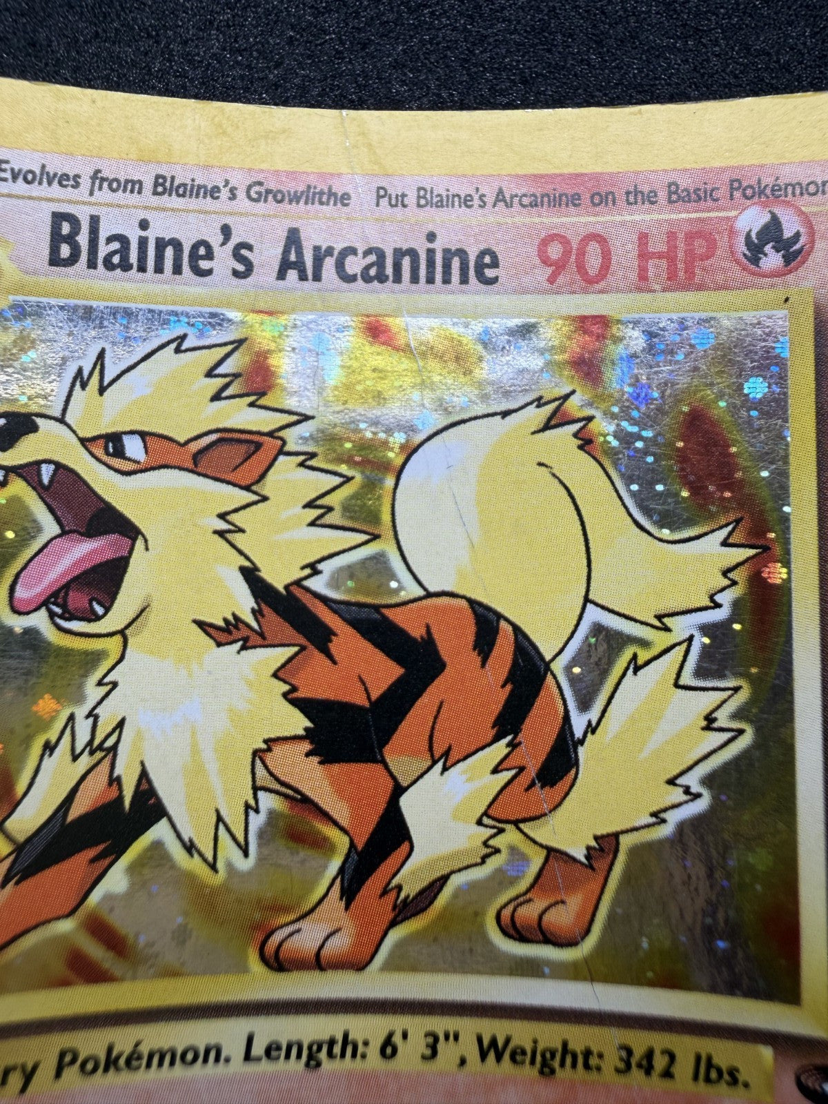 Pokemon TCG: Blaine's Arcanine #1 Gym Challenge Holo - HP